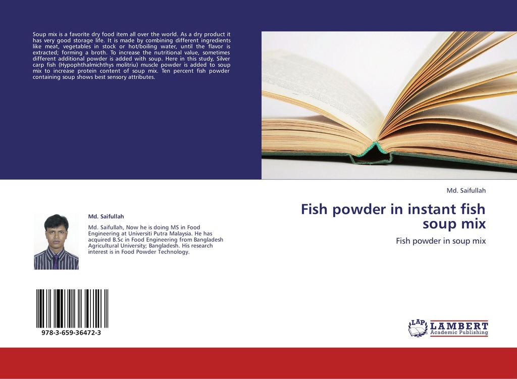 Fish powder in instant fish soup mix