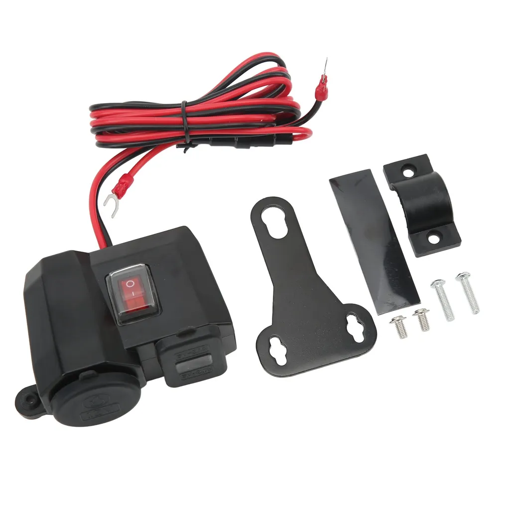 Presa USB Moto Fast Charge con Display LED e Protezione Intelligente