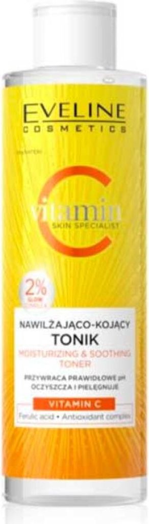 Eveline Vitamin C Haut Specialist Feuchtigkeitsspendendes und beruhigendes Tonikum fü r alle Hauttypen, 200 ml