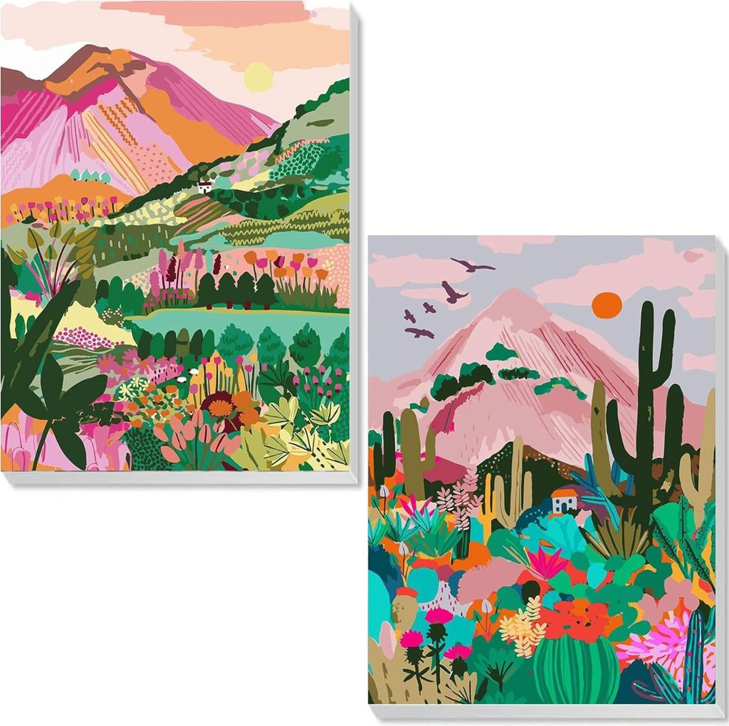 Malen nach Zahlen Landschaft Acrylfarben-Set 20 x 30 cm 2 Produktbild 