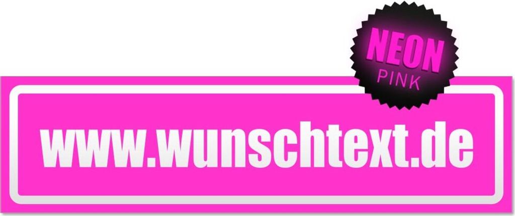 www.wunschtext.de Domain invertiert Magnetschild Schild magnetisch