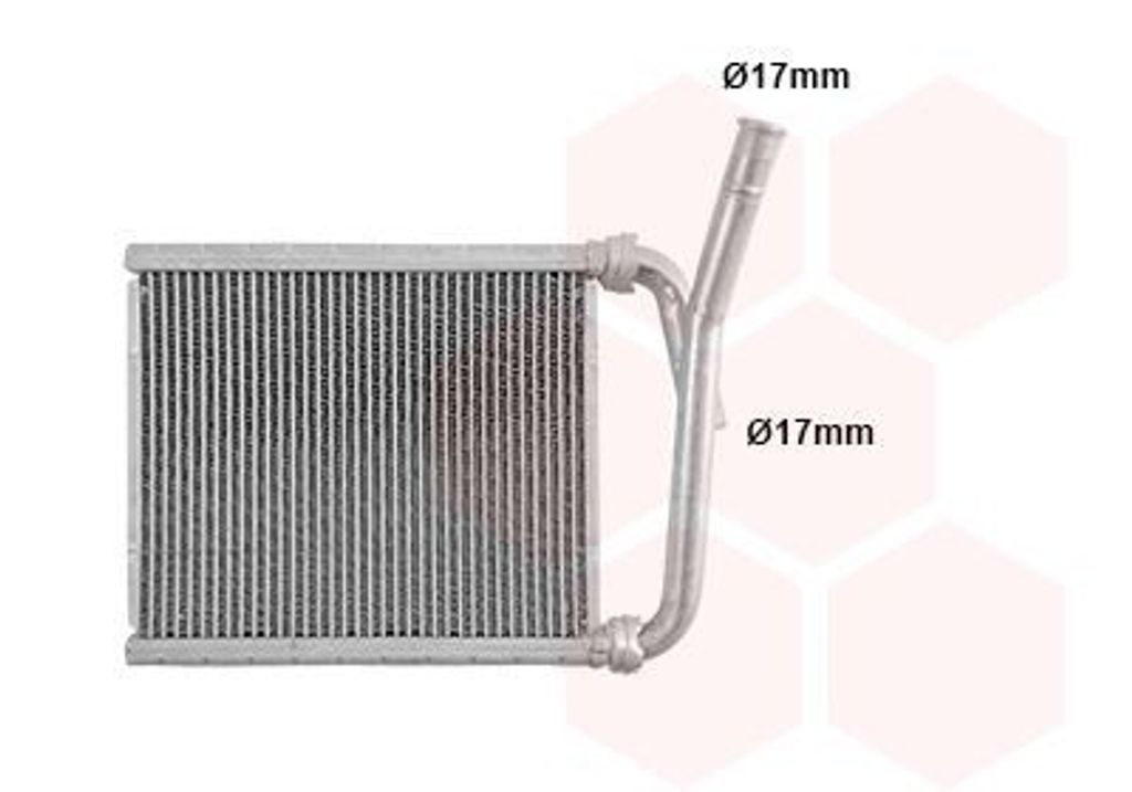 VAN WEZEL 53016701 Wärmetauscher Innenraumheizung Kühler für TOYOTA AURIS (NRE15, ZZE15, ADE15, ZRE15, NDE15) für LEXUS CT (ZWA10)