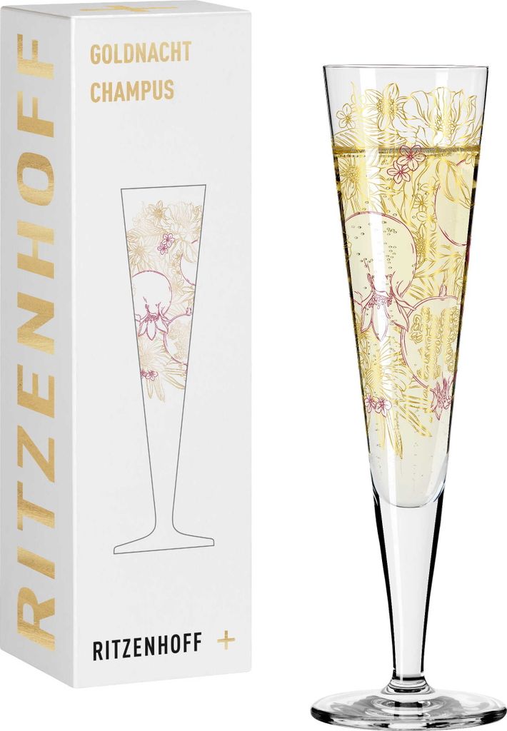 Goldnacht Champagnerglas #31 Von Maggie Enterrios