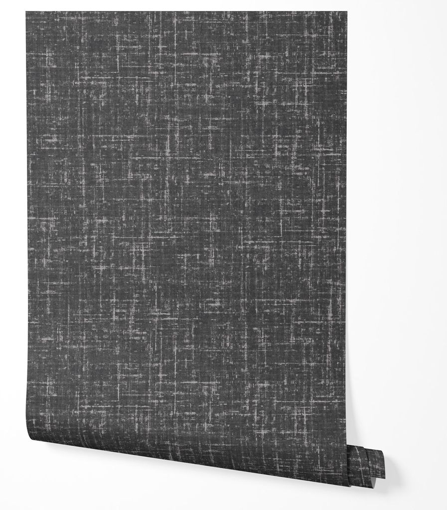 Vliestapete Dunkelgrau Struktur Stoffoptik Minimalistisches Abstraktes Muster Modernes Industrial Design Wohnzimmer Schlafzimmer Flur Büro Dezente...