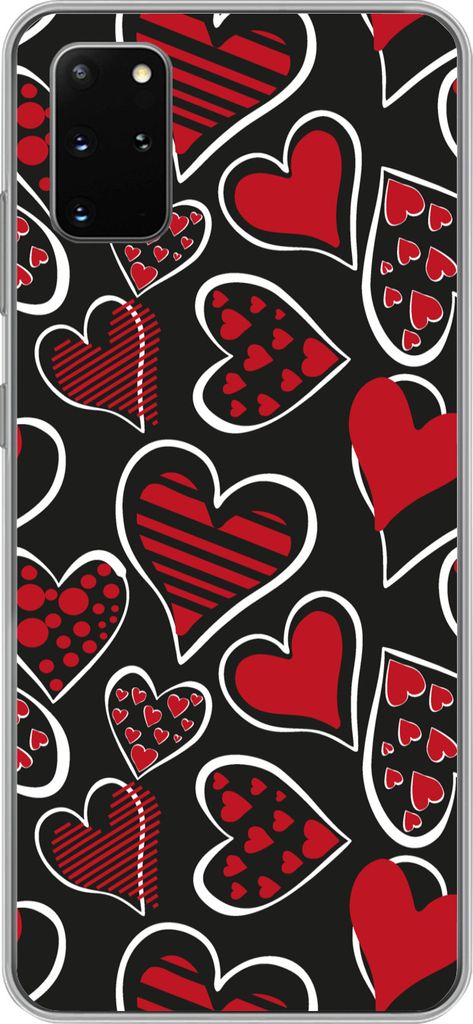 MuchoWow Handyhülle Schutzhülle Hülle für Telefoonhoesje Samsung Galaxy S20 Plus Mädchen - Herz - Liebe - Muster - Mädchen - Kinder - Kind ...