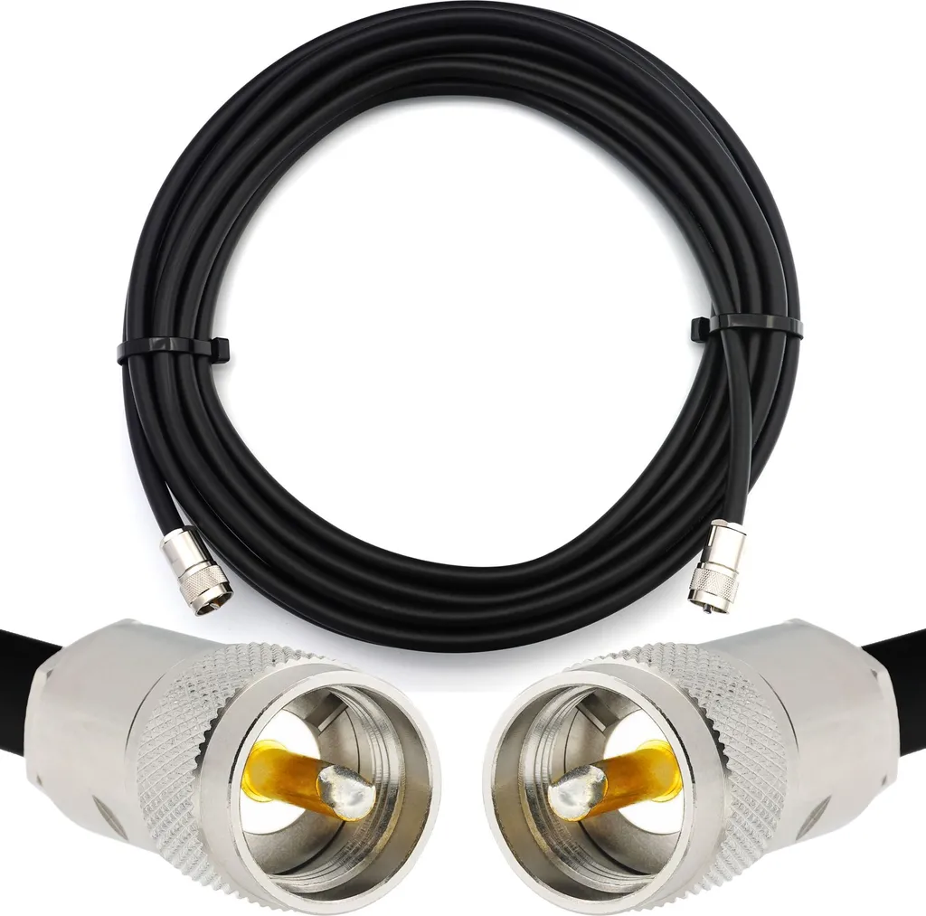 Prolunga Antenna PL259 UHF 1m HF400 Rame Pieno Bassa Perdita
