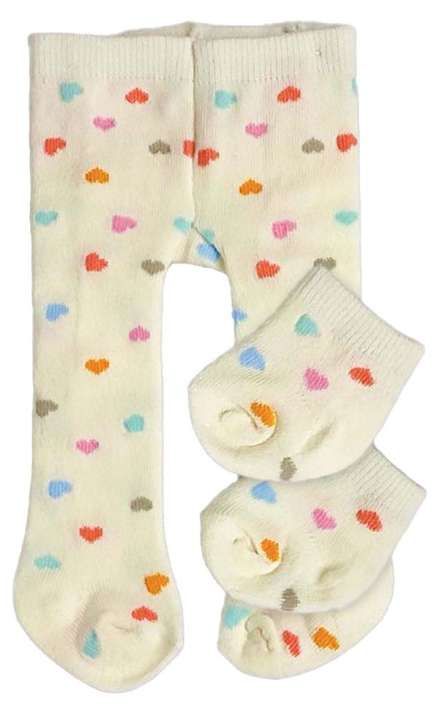 Collants et chaussettes pour poupées Coeur Confetti, 28-35 Image du produit 
