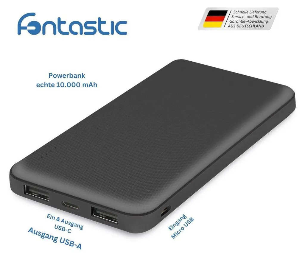 Batterie Externe Portable 10000mAh Power Bank USB-C pour Smartphone