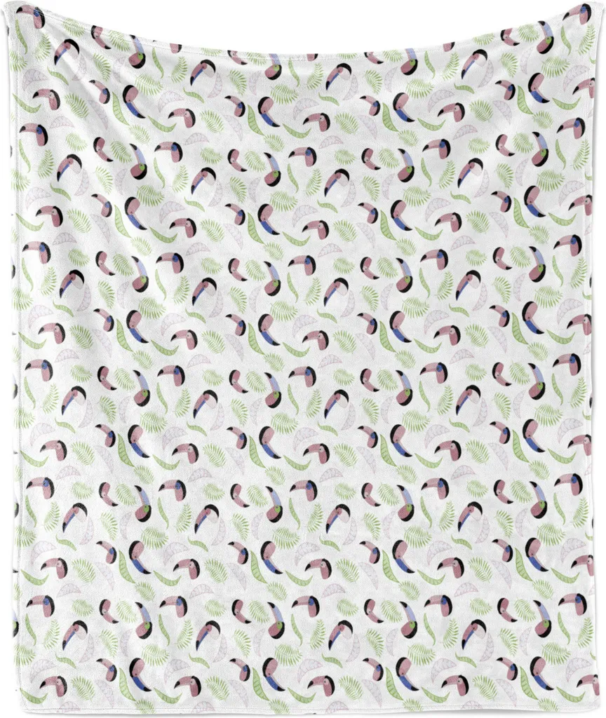 Coperta Morbida ABAKUHAUS per Famiglia | Flanella Tropicale 175x230