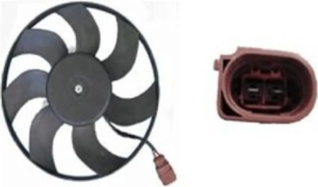 Ventilateur de refroidissement pour VW Golf V idéal pour radiateur 295mm