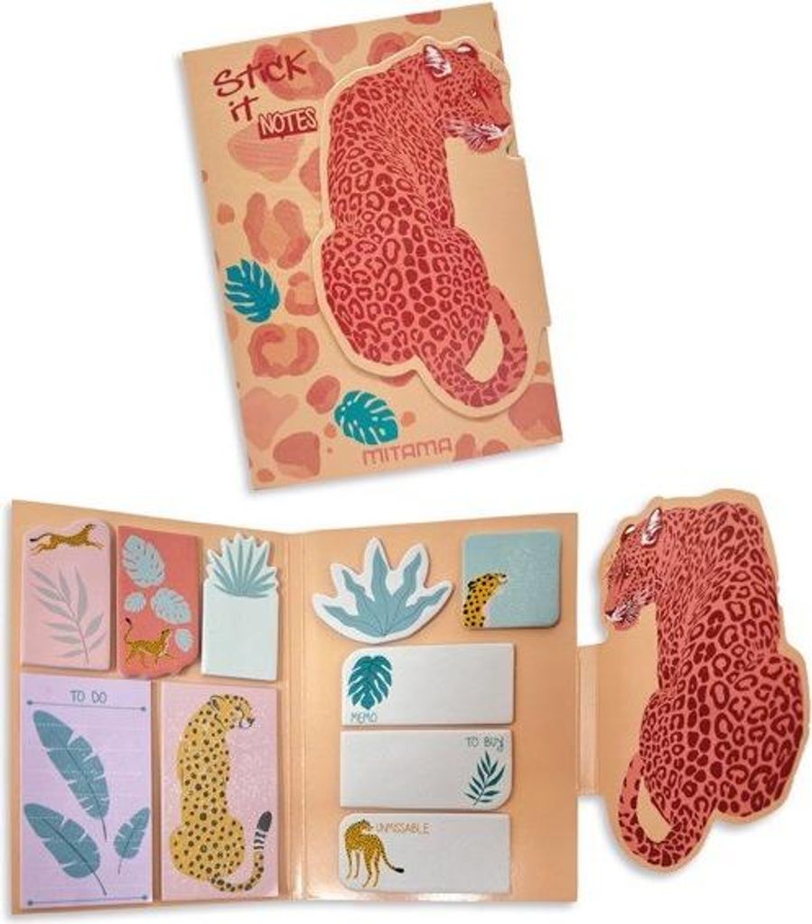 Haftnotizen "Savana", Set, verschiedene Größen und Farben, MITAMA 62979-90178