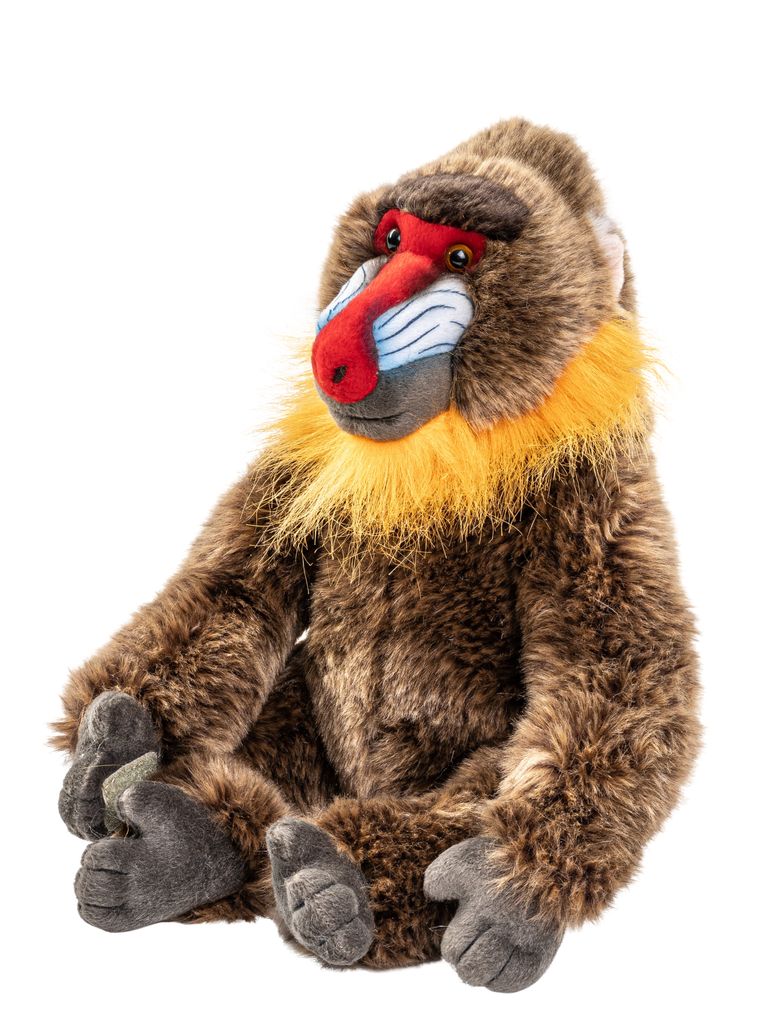 Peluche scimmia mandrillo 28 cm ECOLOGICA - Peluche ECOLOGICI
