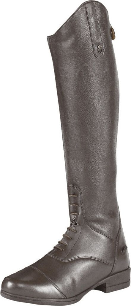Moretta - Damen Lange Reitstiefel Gianna, Leder ER466 (39,5 EU Extraweit) (Braun)