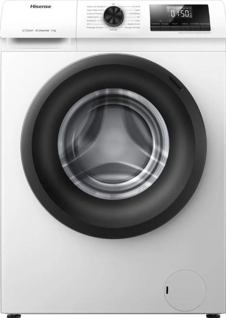 Lave-linge frontal 9 kg 1400 tours/min - Hisense - Image du produit 