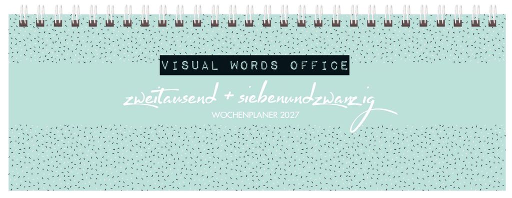 Tischquerkalender Visual Words Office 2027