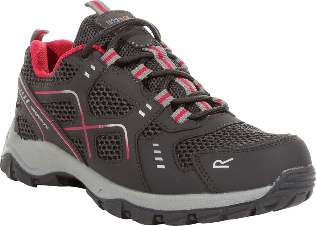 Regatta - Damen Wanderschuhe "Vendeavour" RG8964 (40 EU) (Granitgrau/Pinker Trank)
