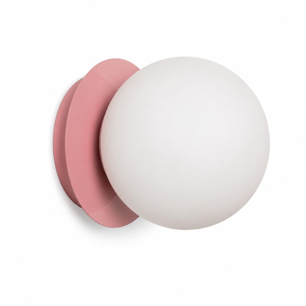 ARIA wandlamp, E27 fitting, met een bol van opaalglas Productafbeelding  AI-gegenereerde afbeelding