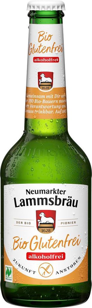 PIWO BEZALKOHOLOWE BEZGLUTENOWE BIO 330 ml - NEUMARKTER LAMMSBRAU