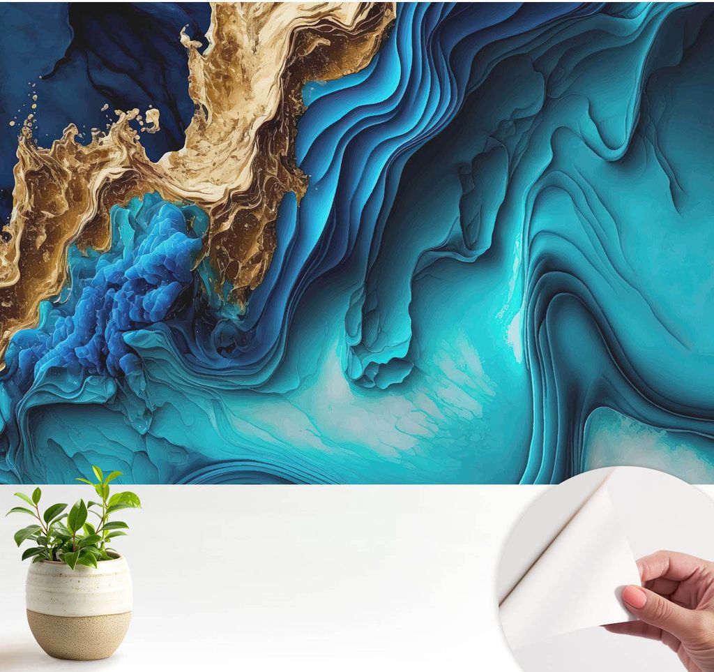 Fototapete selbstklebend - 104x70 cm - Tapete - Wandtapete - Wandbilder - Klebefolie - Dekofolie - Tapete Folie - Wand - Dekoration - Wohnzimmer - ...