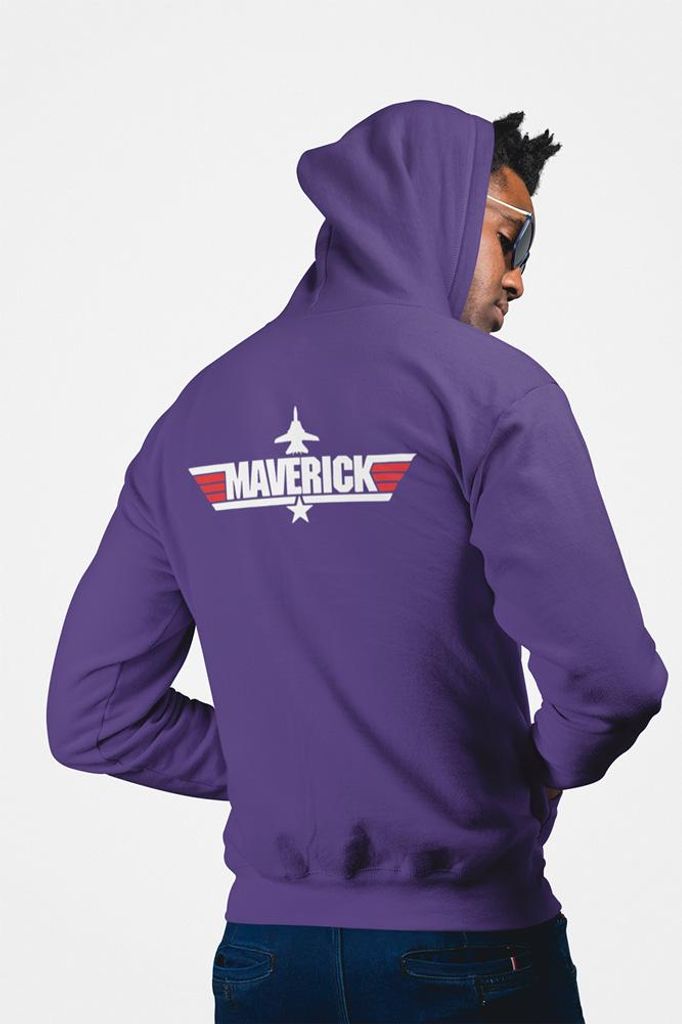 D&B Uni Hoodie ZIPMO00108 Maverick Lila-Größe S