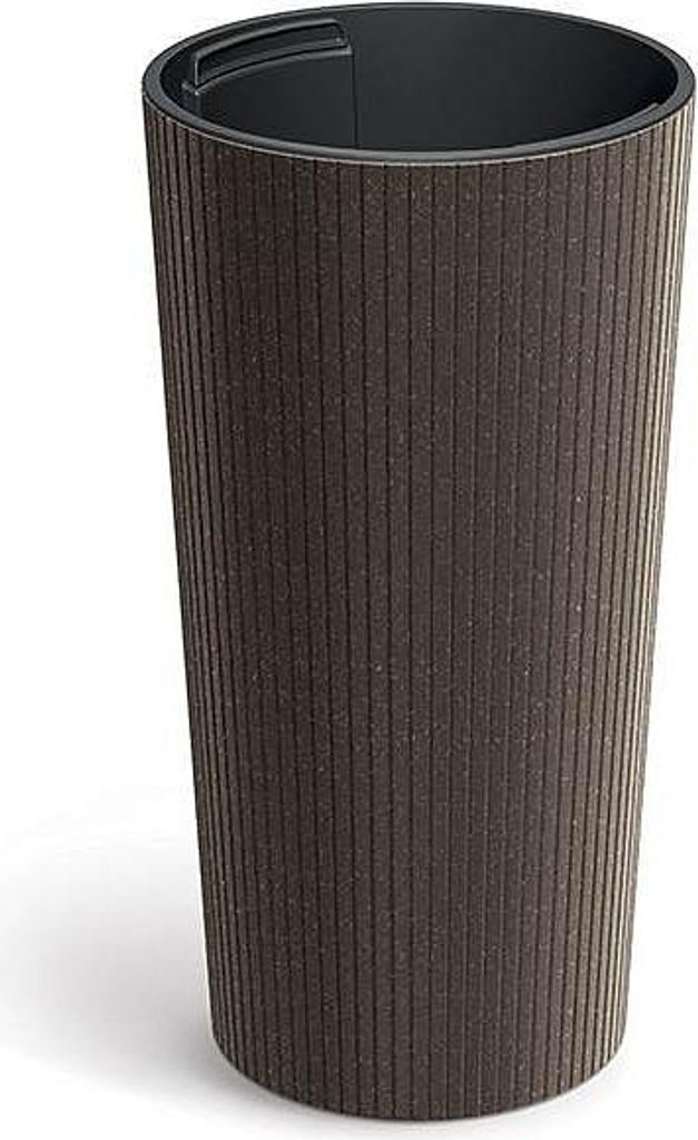 Doniczka Lamia Slim 20 cm kawowa
