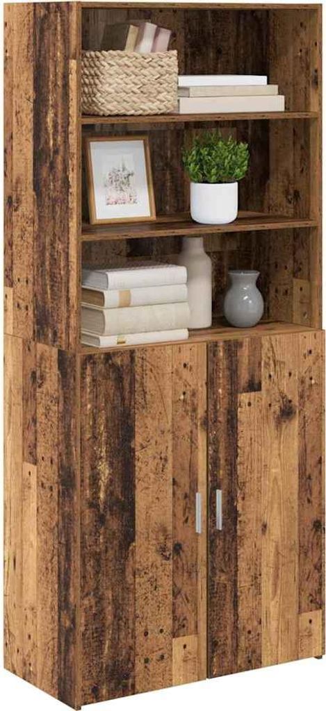 vidaXL Credenza alta in legno di recupero 80 x 42,5 x 185 Immagine del prodotto 