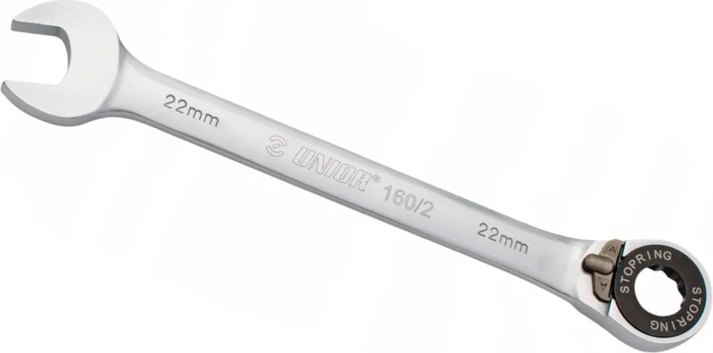 Clé polygonale à cliquet UNIOR 160/6 17mm - Outil de Serrage Robuste - 2