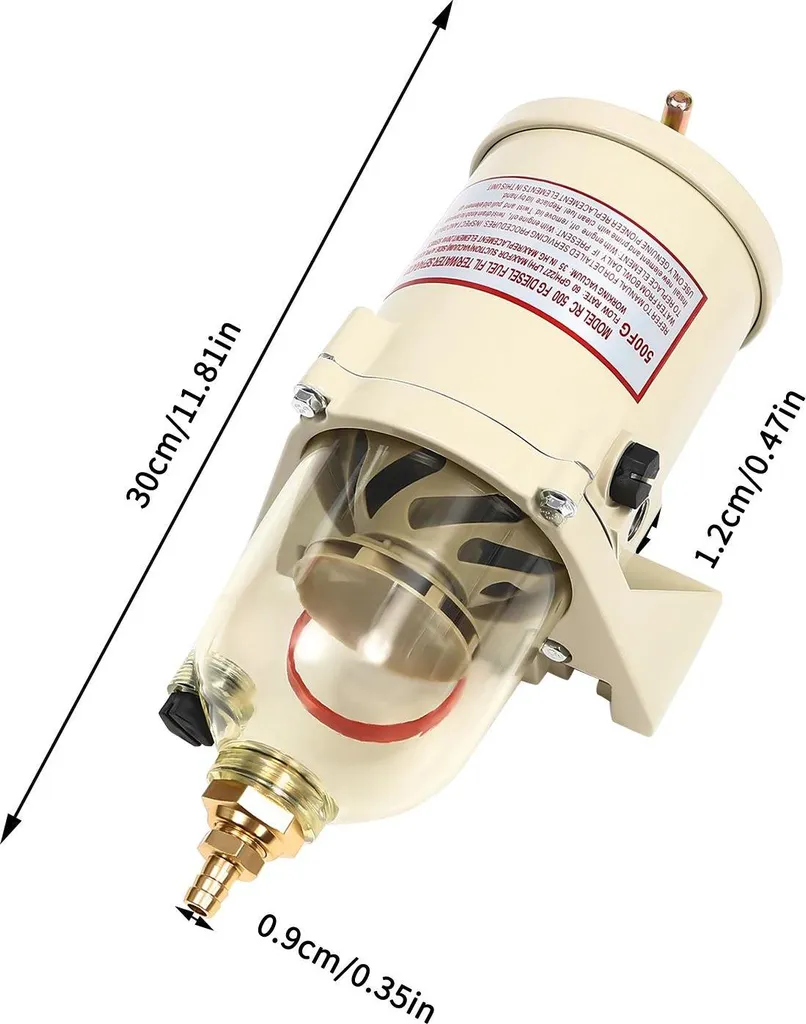 Séparateur huile-eau compact pour moteur diesel avec alliage aluminium