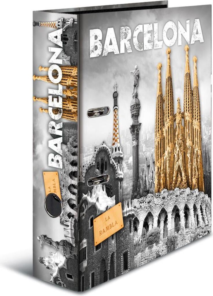 Motivordner / DIN A4 / 70mm breit / "Barcelona"