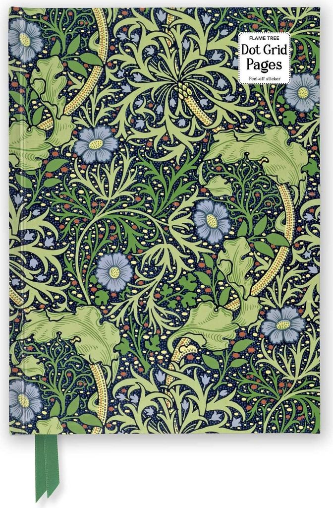 William Morris: Seaweed (Foiled Dot Grid Journal)