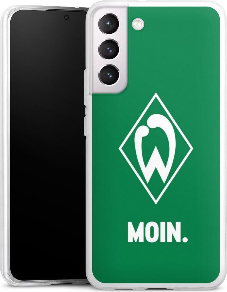 DeinDesign Handyhülle für Samsung Galaxy S22+ Silikon Hülle Case Smartphone Schutzhülle Moin Offizielles Lizenzprodukt SV Werder Bremen