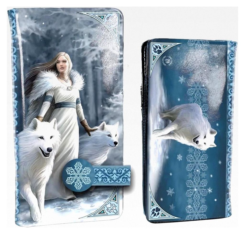 Winter Guardians Anne Stokes Geldbörse mit Prägung, 18,5 cm, Blau, PU
