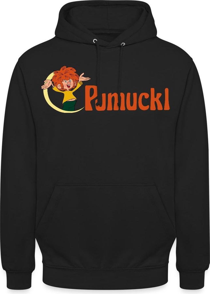 Spreadshirt Pumuckl Mit Frecher Pose Und Logo Schriftzug Uni Hoodie, S, Schwarz