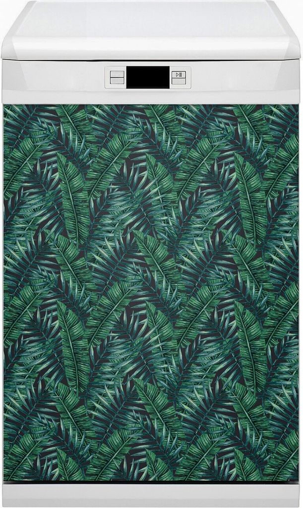 Geschirrspüle Magnet für Spülmaschine Magnetmatte Küche Magnete Dekorative 45x80 cm - Tropenurlaub