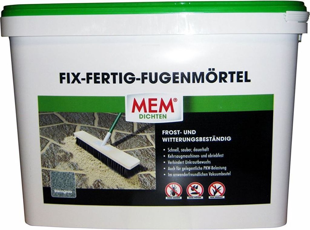 MEM Fix-Fertig-Fugenmörtel  25 Kg Farbton Steingrau Produktbild 