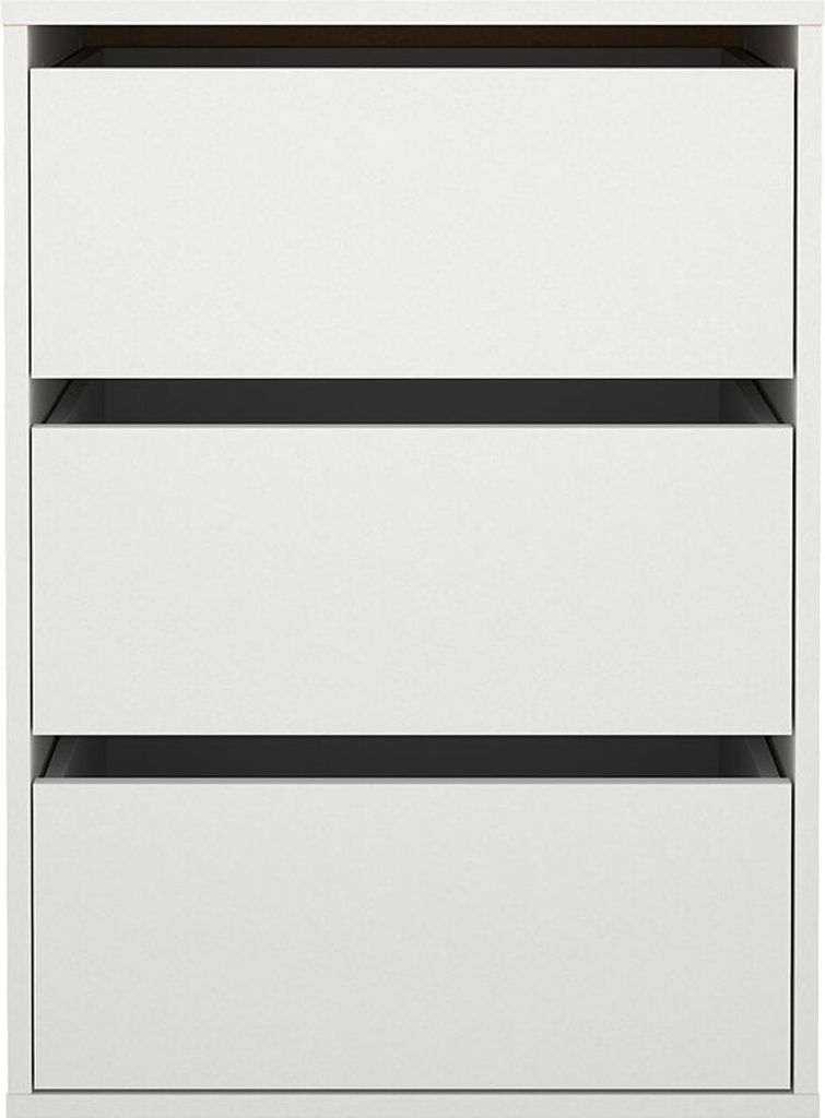 Catania Schubladeneinsatz 3 Schubladen 51 cm bis 140 cm Kleiderschrank weiß