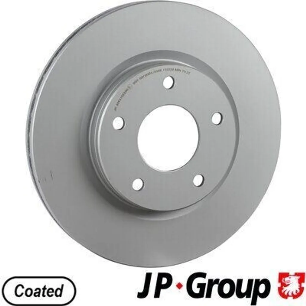 Paire de disques de frein JP GROUP 4063102200 haute résistance Nissan