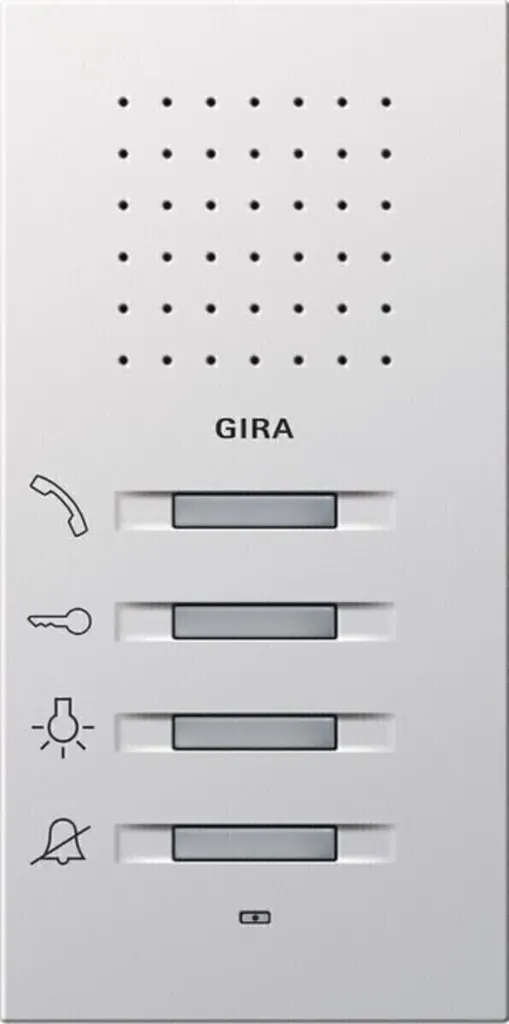 Interphone GIRA 1250112 pour appartement - Contrôle d'accès blanc pur
