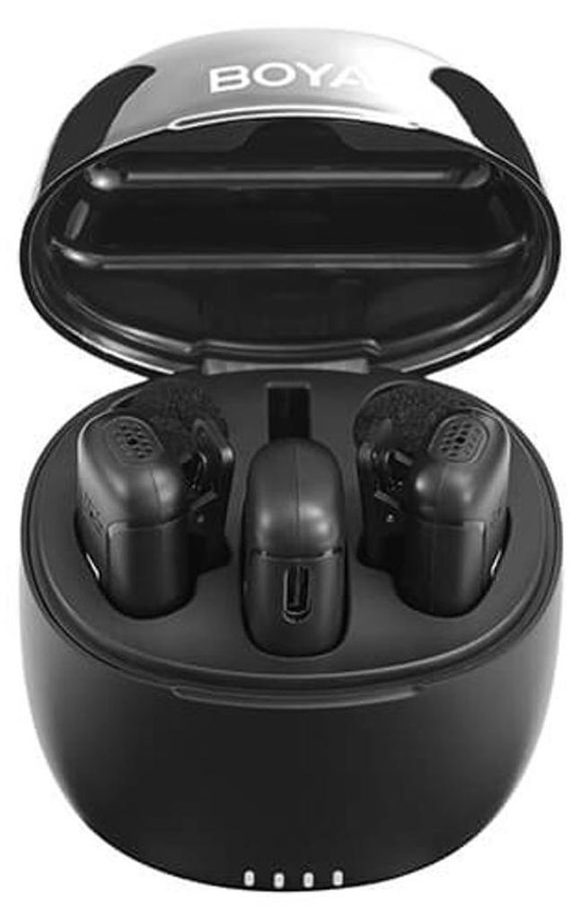 BOYA BY-WM3T-M2, Lavalier-Mikrofon, 100 m, Omnidirektional, Kamera-Montageaufnehmer, Schwarz, Blau, 0,01%