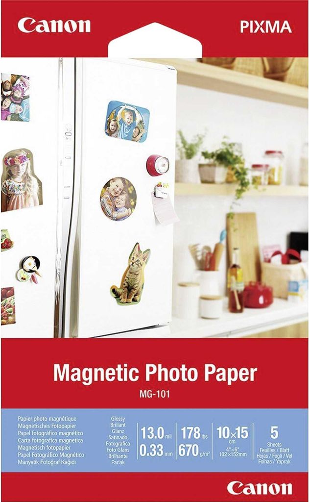 Canon MG-101 10x15 cm Magnetic Photo Paper 5 Blatt