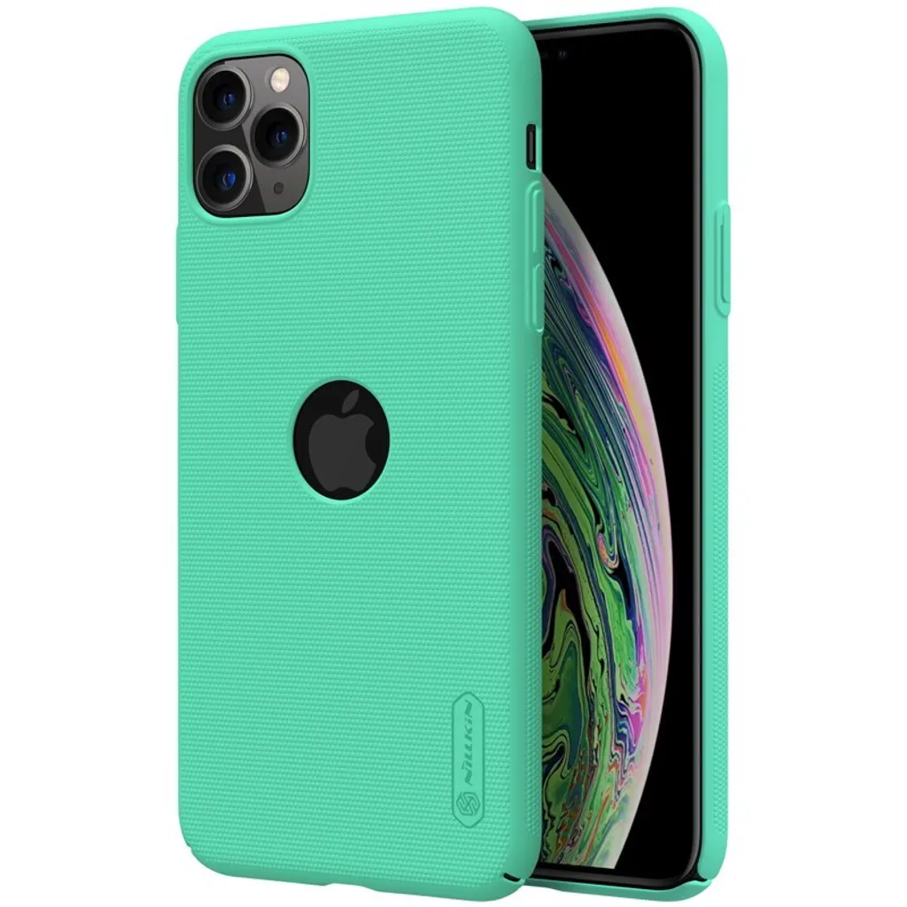 Coque iPhone 11 Pro Max Antidérapante Nillkin Vert Menthe Frosted Shield
