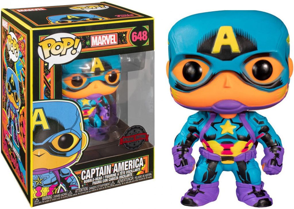 Marvel Comics Funko POP! PVC-Sammelfigur - Capitan America Immagine del prodotto 