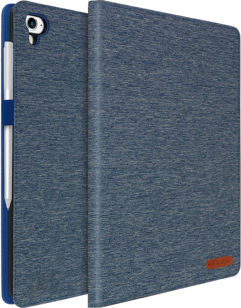 iPad Air / iPad 6 /iPad 5 Stoffhülle mit Fächern – Blau
