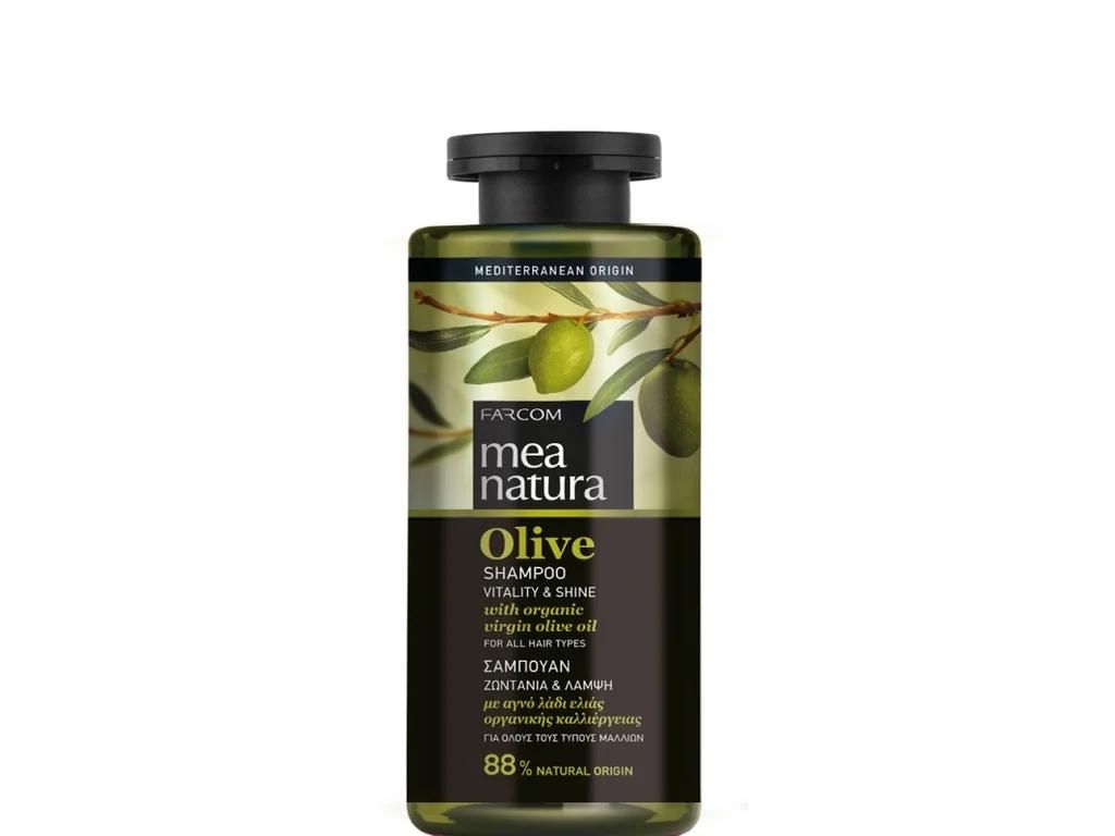 Szampon oliwkowy Mea Natura, seria "Witalność i blask", 300 Zdjęcie produktu 