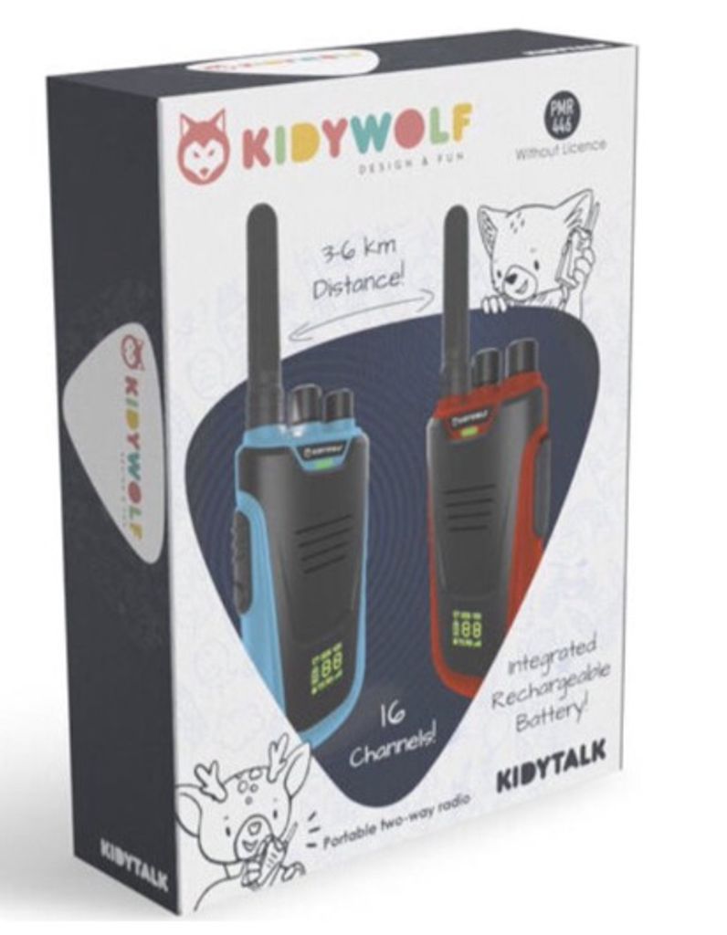 KIDYWOLF 418012, Vysílačka pro děti, Černá, Modrá, Červená Obrázek produktu 