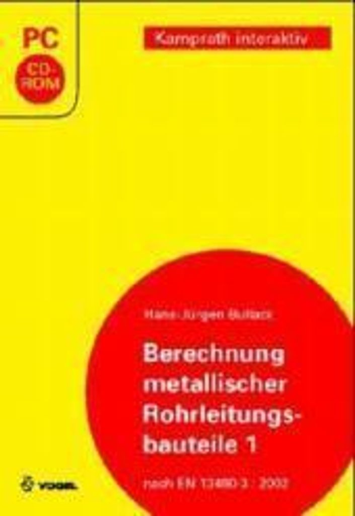 Berechnung metallischer Rohrleitungsbauteile. Tl.1, 1 Produktbild 