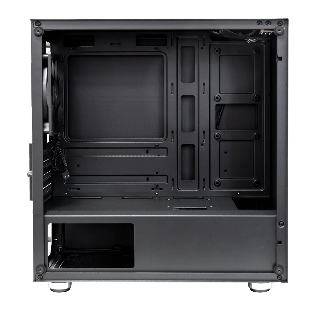 Boîtier PC Transparent EVOLVEO M4 Noir Format Compact Micro ATX et Silencieux - 4