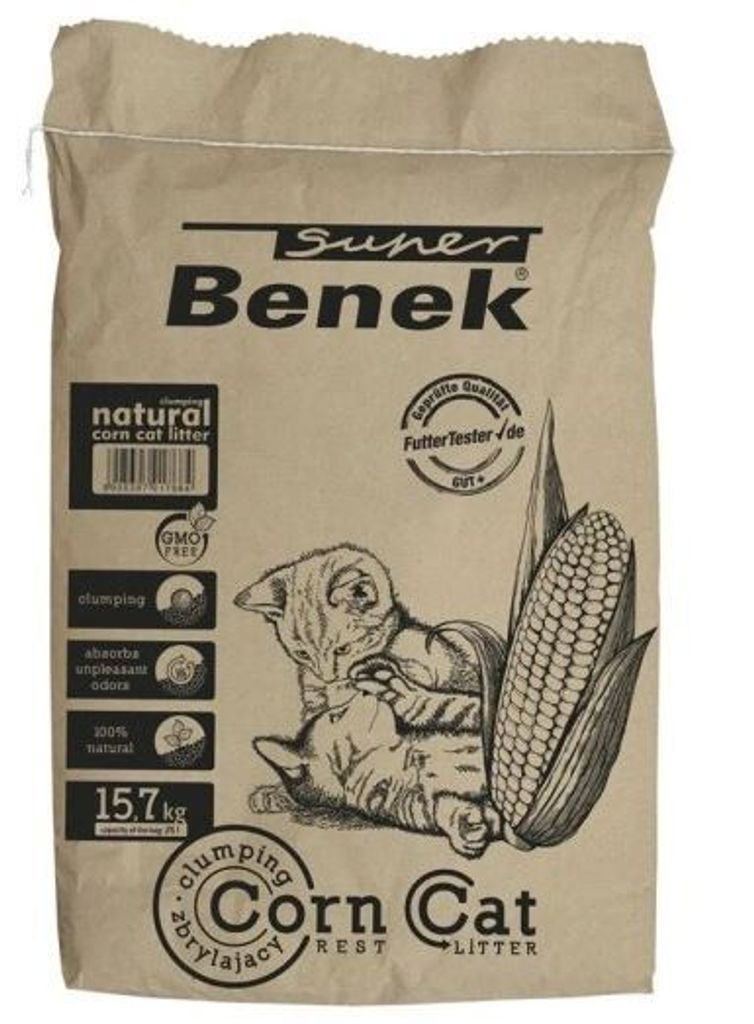 Super Benek Corn Cat zbrylający i naturalny żwirek Zdjęcie produktu 
