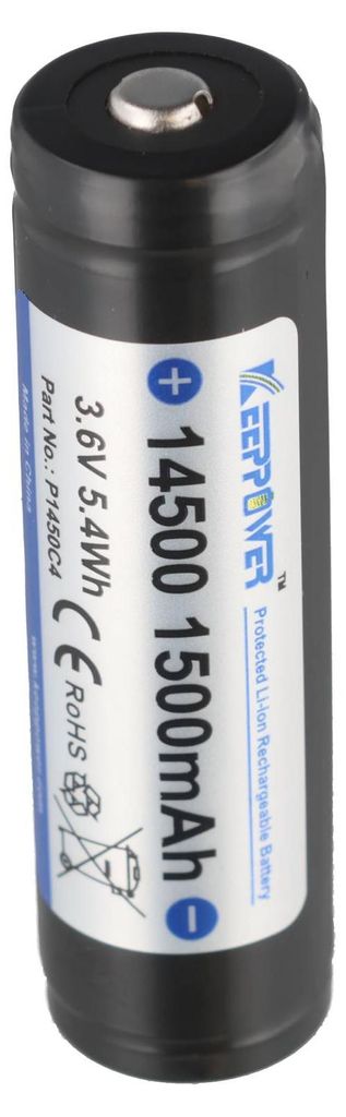 Batteria agli ioni di litio KEEPPOWER 14650, 1500 mAh, da Immagine del prodotto 