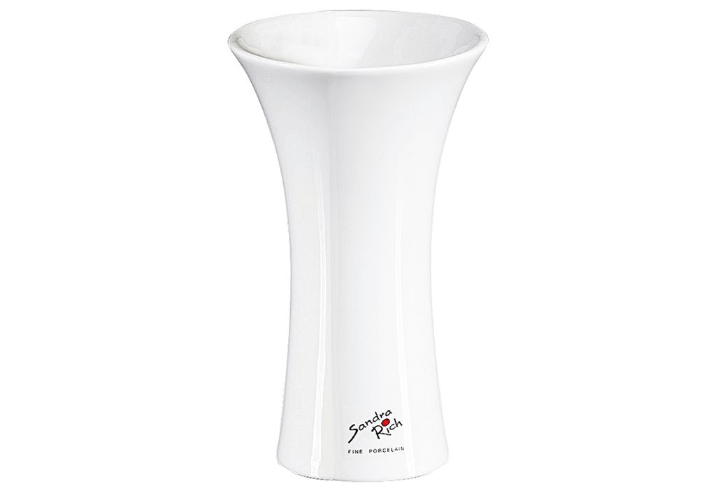 Sandra Rich Tulip, Váza v tvare valca, Porcelán, Biela, Obrázok produktu 